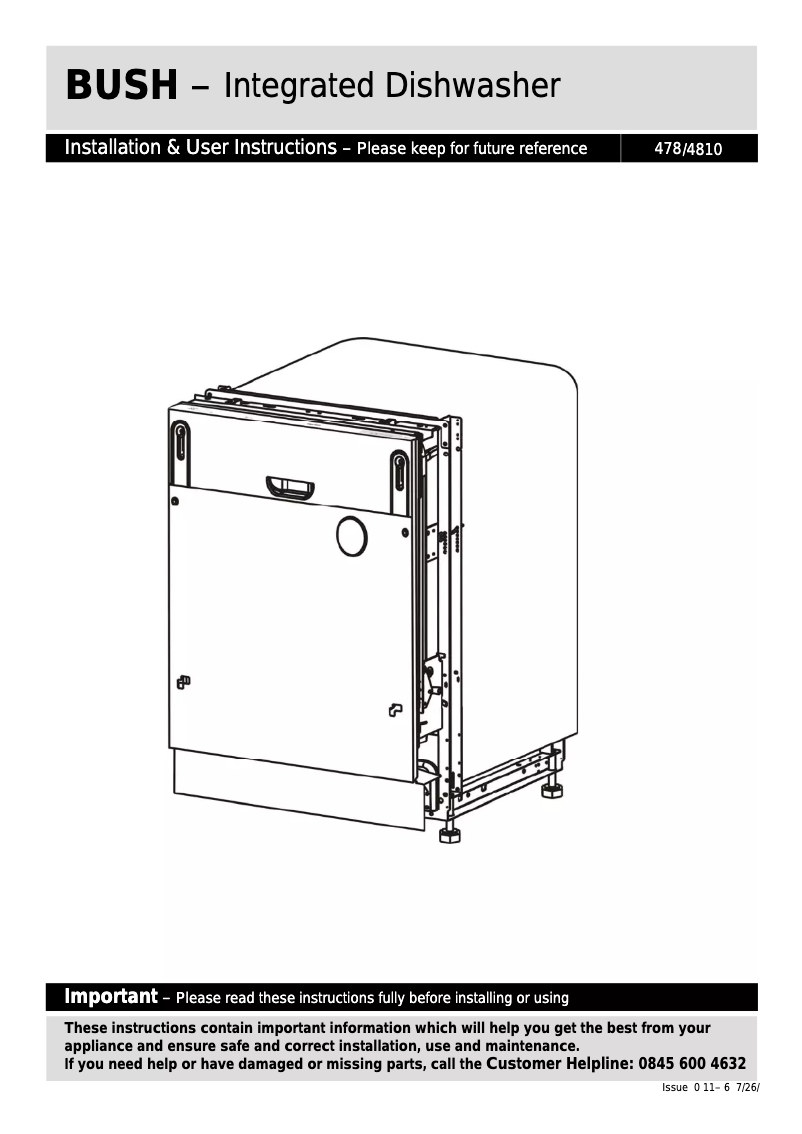 Imagen de la primera página del manual del dispositivo 478/4810