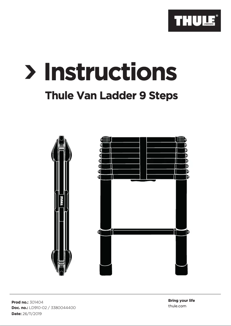 Página nº 1 - Manual de usuario Thule Van Ladder 9 Steps