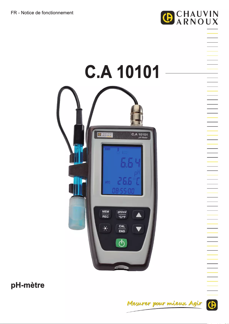 Imagen de la primera página del manual del dispositivo CA 10101