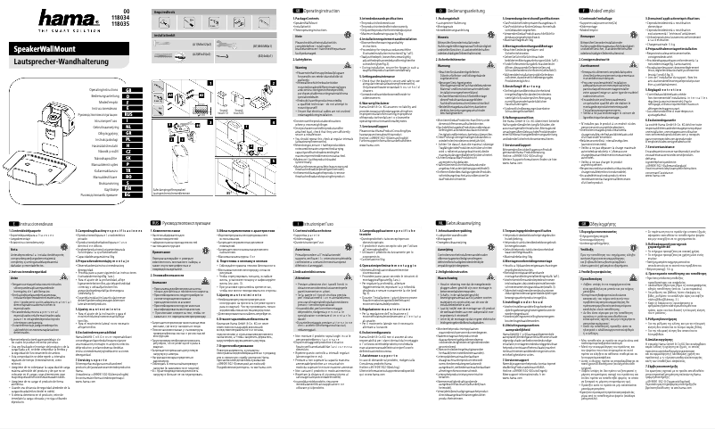 Imagen de la primera página del manual del dispositivo 00118034