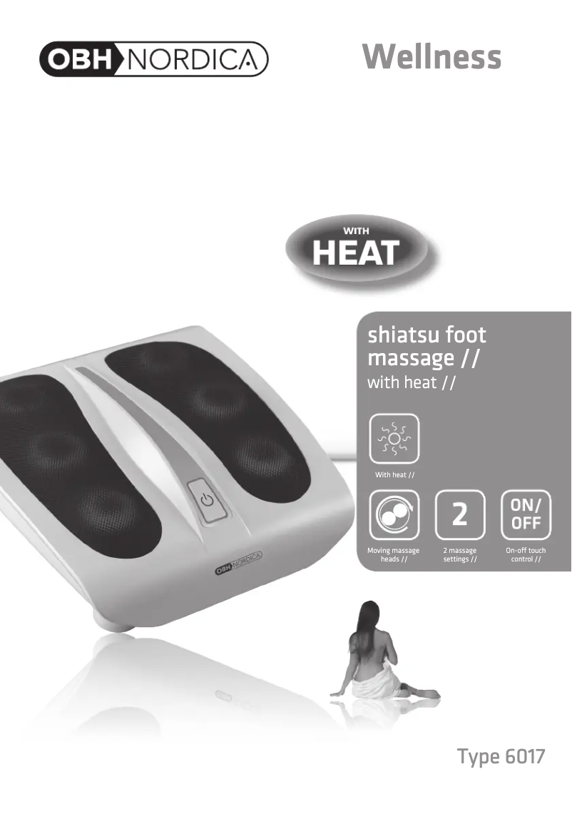 Imagen de la primera página del manual del dispositivo Shiatsu Foot Massage