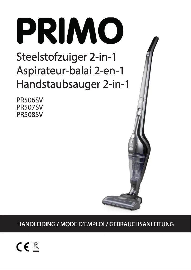 Imagen de la primera página del manual del dispositivo PR506SV