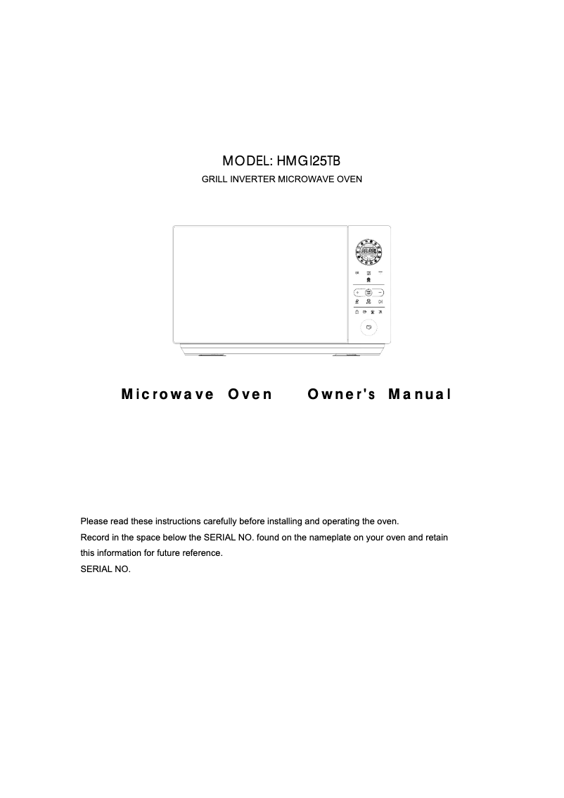 Imagen de la primera página del manual del dispositivo CHEFVOLUTION HMGI25TB-UK