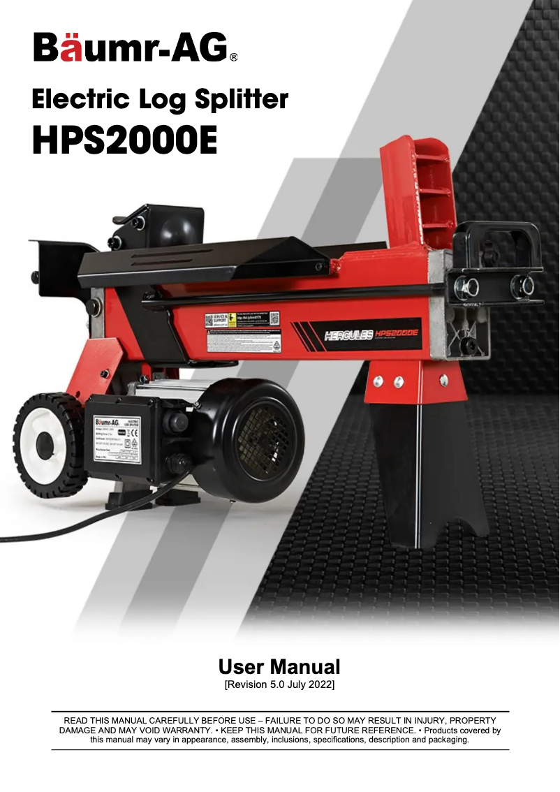 Página nº 1 - Manual de usuario Baumr-AG Hercules HPS2000E