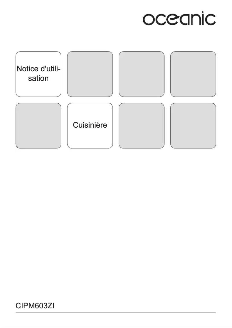 Imagen de la primera página del manual del dispositivo OCEACIPM603ZI