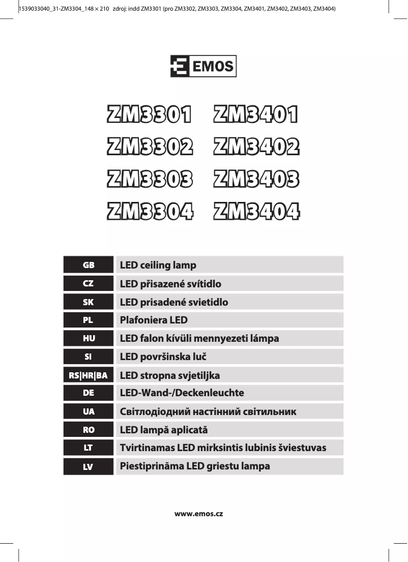 Página nº 1 - Manual de usuario Emos ZM3304
