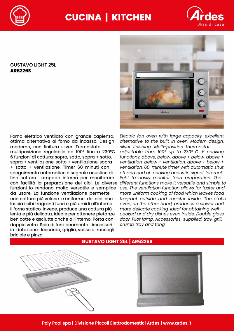 Página nº 1 - Ficha técnica Ardes AR6226S