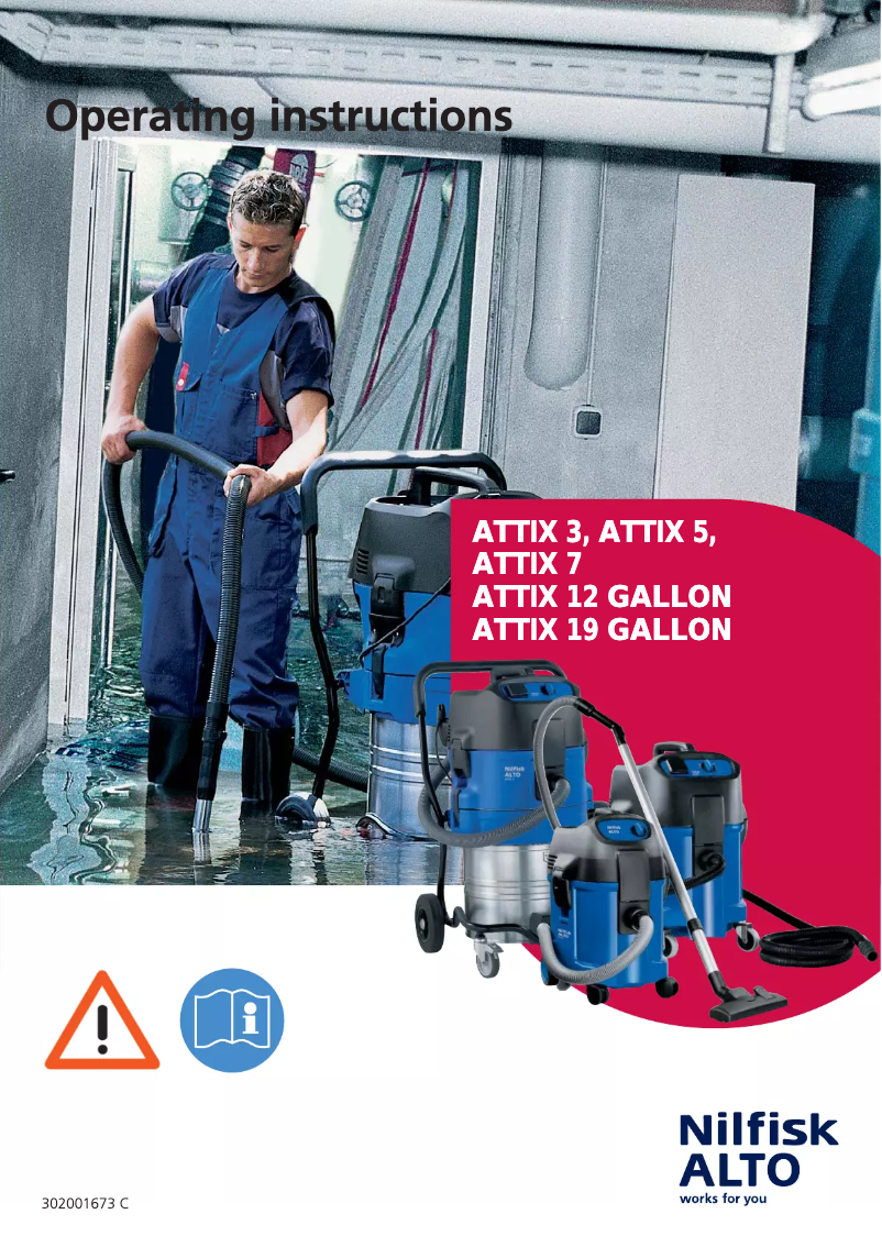 Imagen de la primera página del manual del dispositivo Attix 560-21 XC