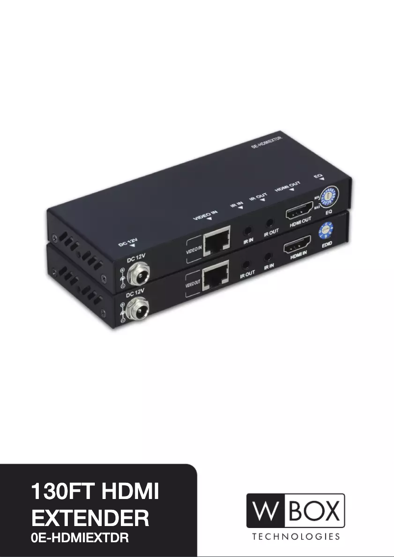 Imagen de la primera página del manual del dispositivo 0E-HDMIEXTDR