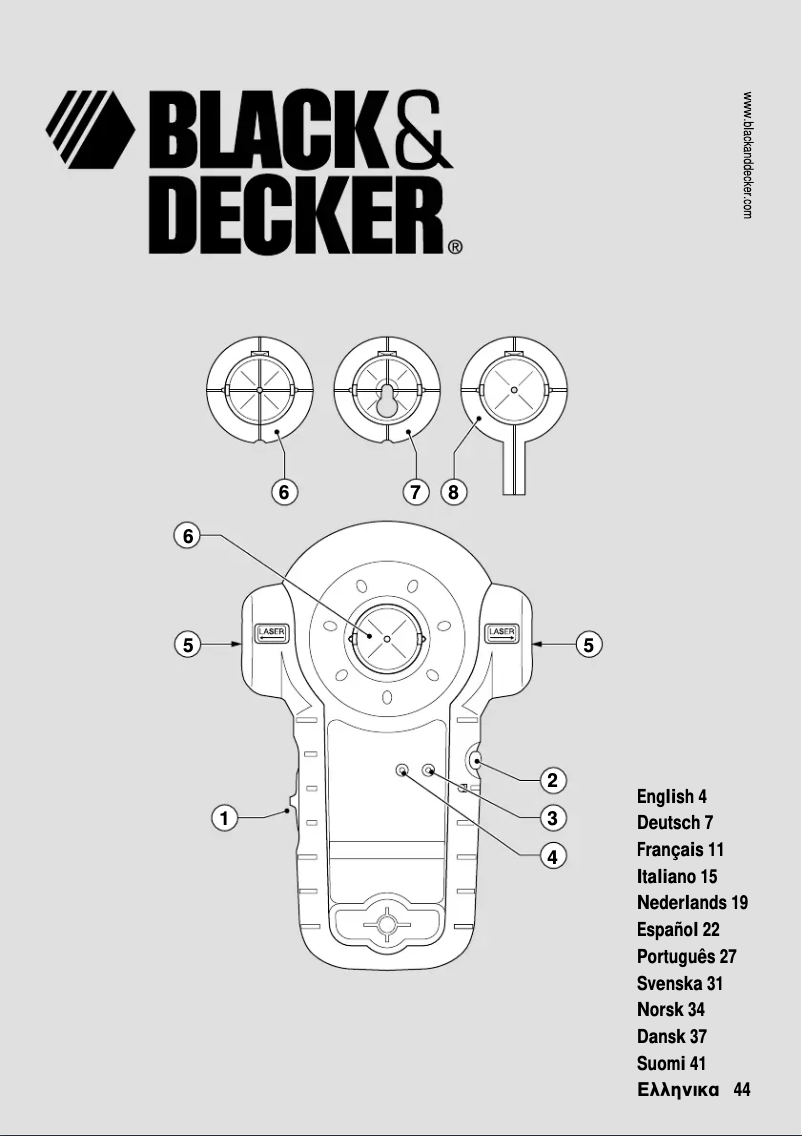 Página 1 del manual Manual de usuario Black & Decker LZR2