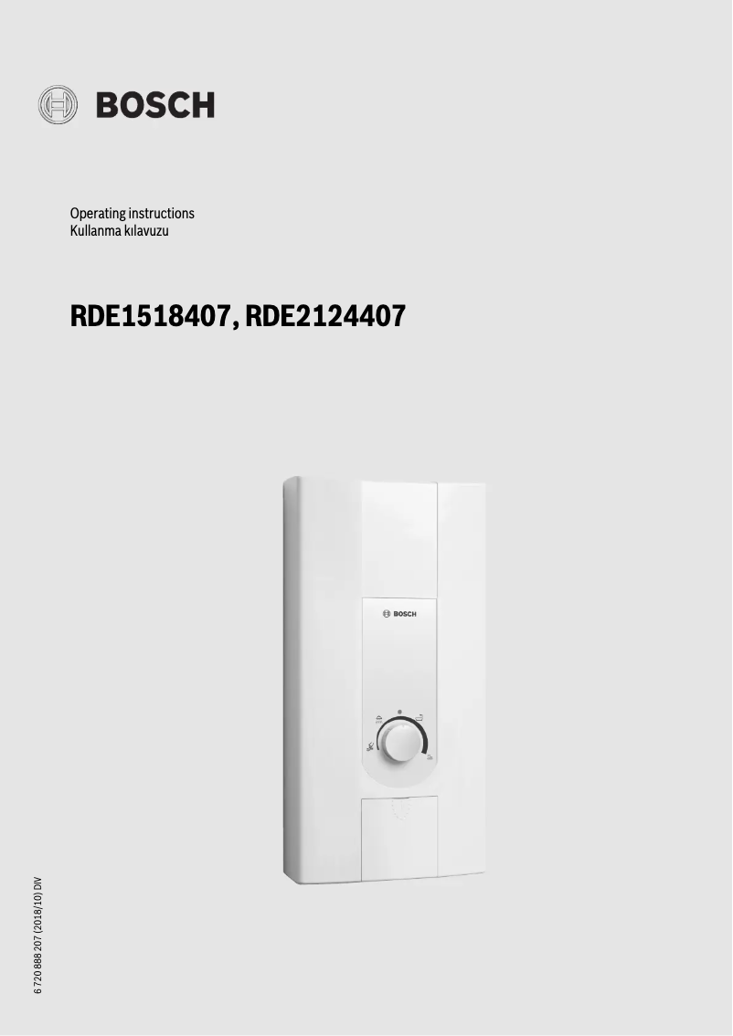 Imagen de la primera página del manual del dispositivo RDE2124407