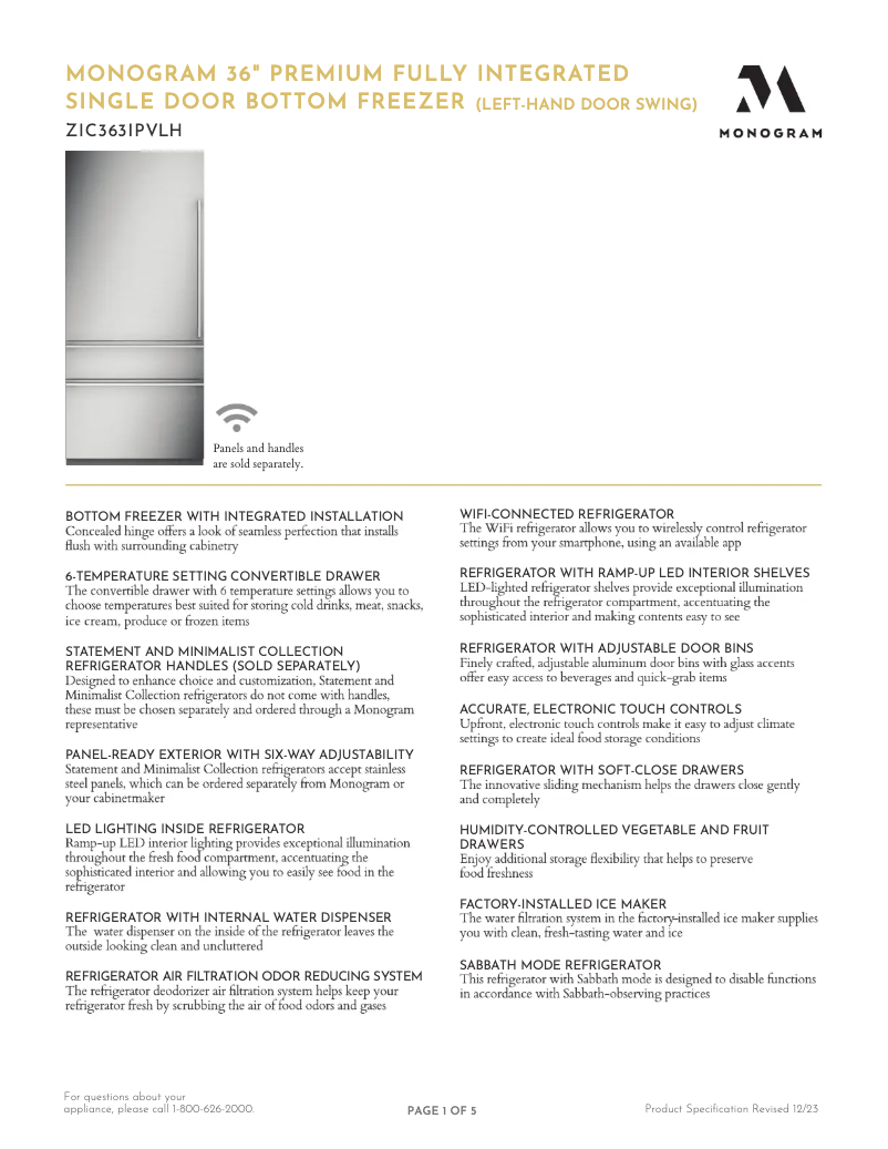 Imagen de la primera página del manual del dispositivo ZIC363IPVLH