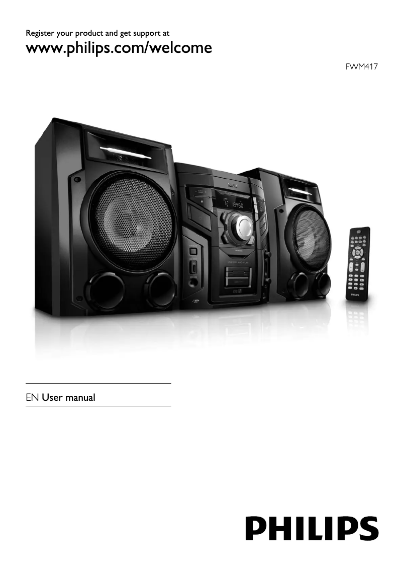 Página 1 del manual Manual de usuario Philips FWM417X