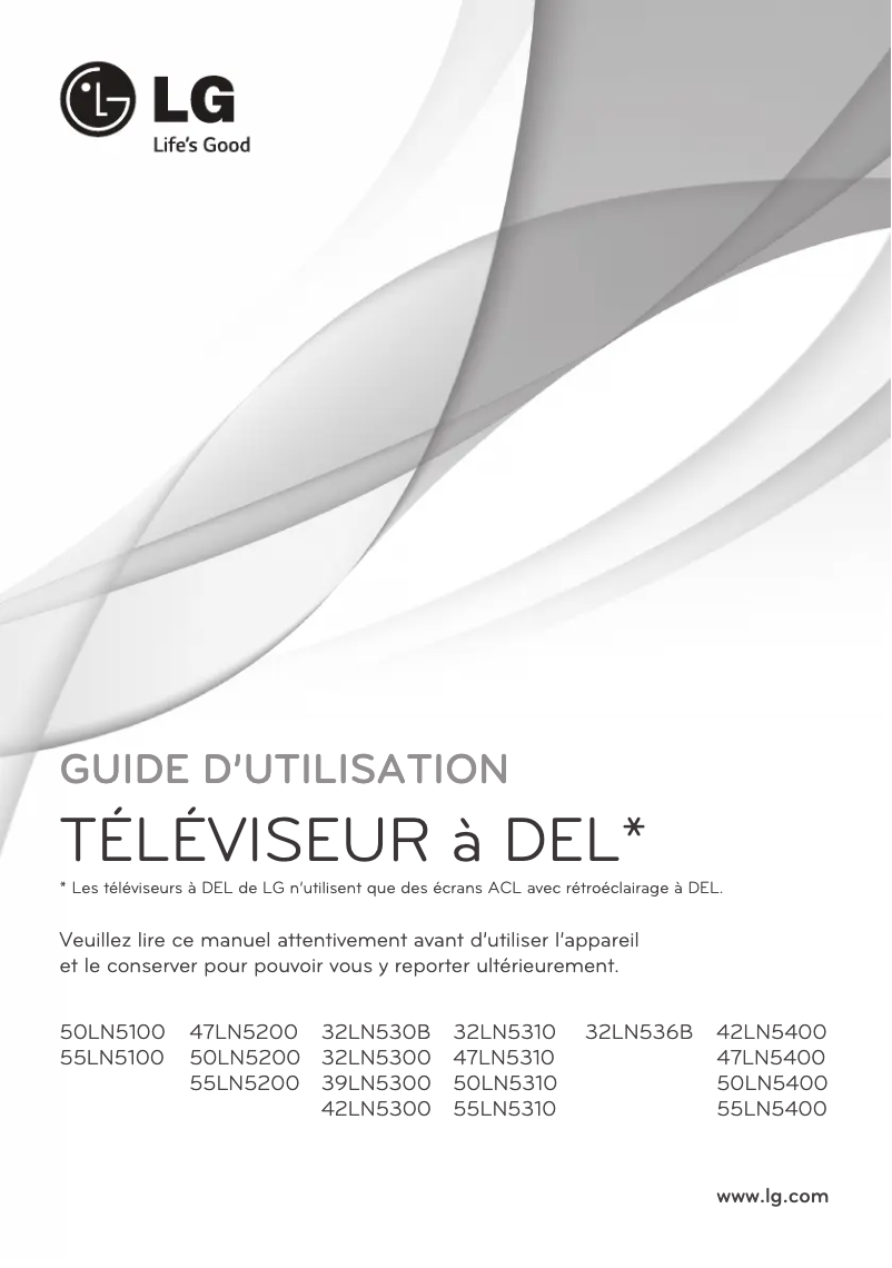 Página nº 1 - Manual de usuario LG 55LN5310