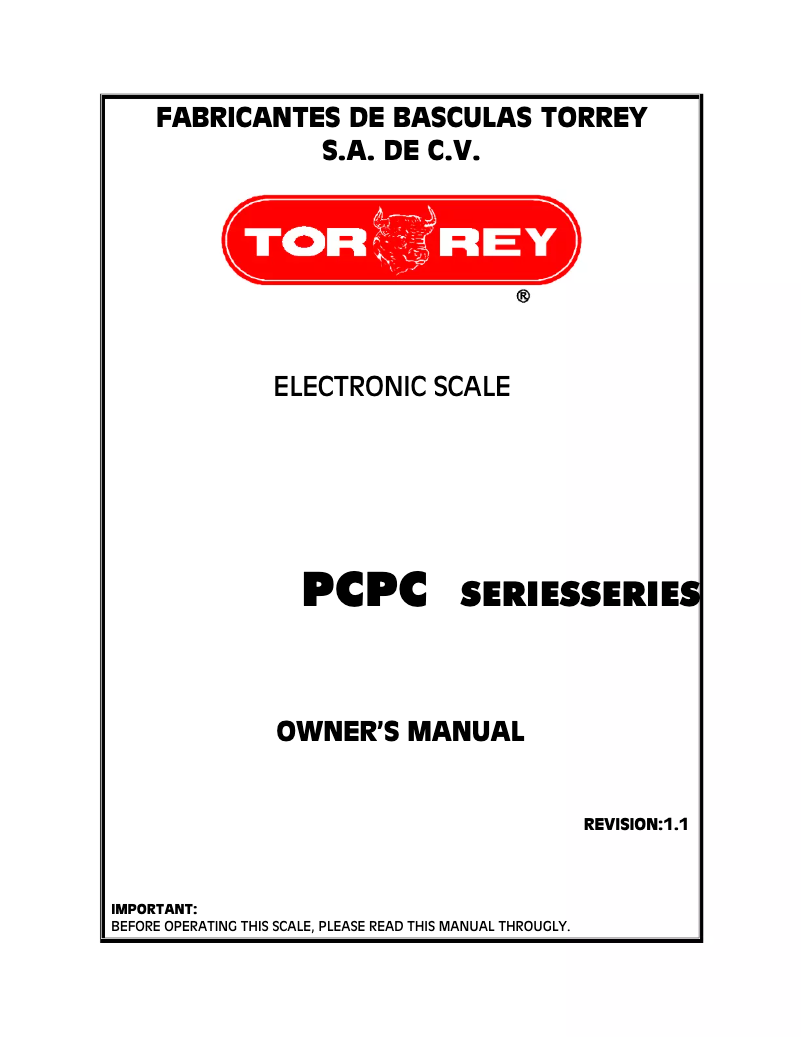Imagen de la primera página del manual del dispositivo PC-80LT