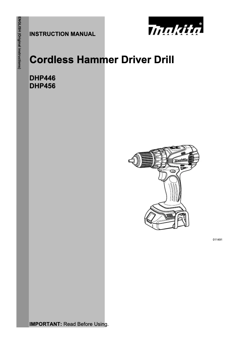 Página 1 del manual Manual de usuario Makita DHP456RMWX