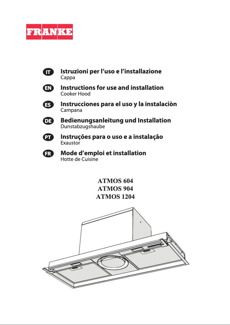 Imagen de la primera página del manual del dispositivo ATMOS 604