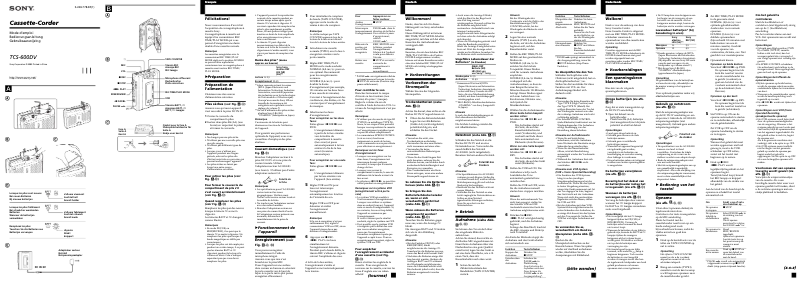 Imagen de la primera página del manual del dispositivo TCS-600DV