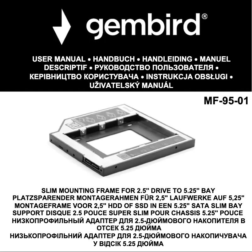 Página 1 del manual Manual de usuario Gembird MF-95-01