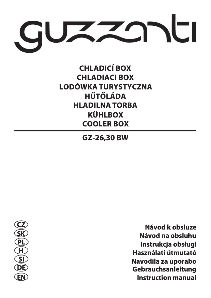 Página nº 1 - Manual de usuario Guzzanti GZ-30BW