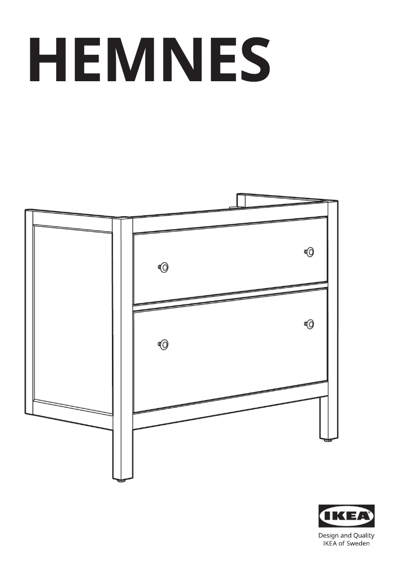Imagen de la primera página del manual del dispositivo HEMNES 603.487.95