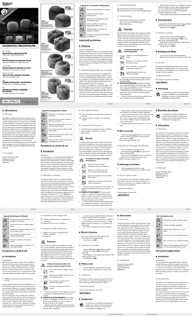 Página 1 del manual Manual de usuario Melinera IAN 279615