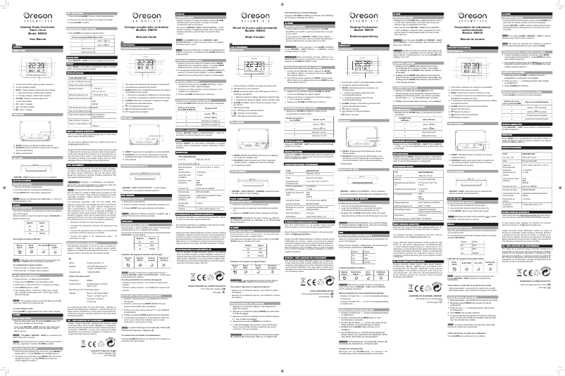 Imagen de la primera página del manual del dispositivo RM938