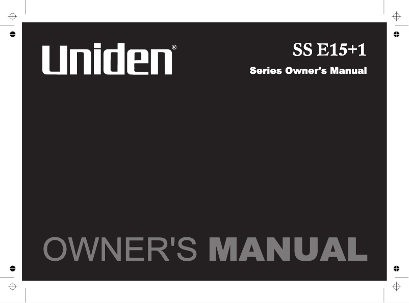 Imagen de la primera página del manual del dispositivo SS E15+1