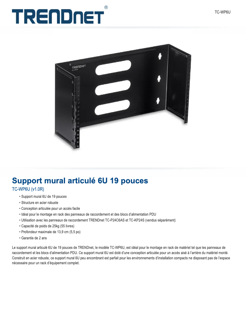 Imagen de la primera página del manual del dispositivo TC-WP6U