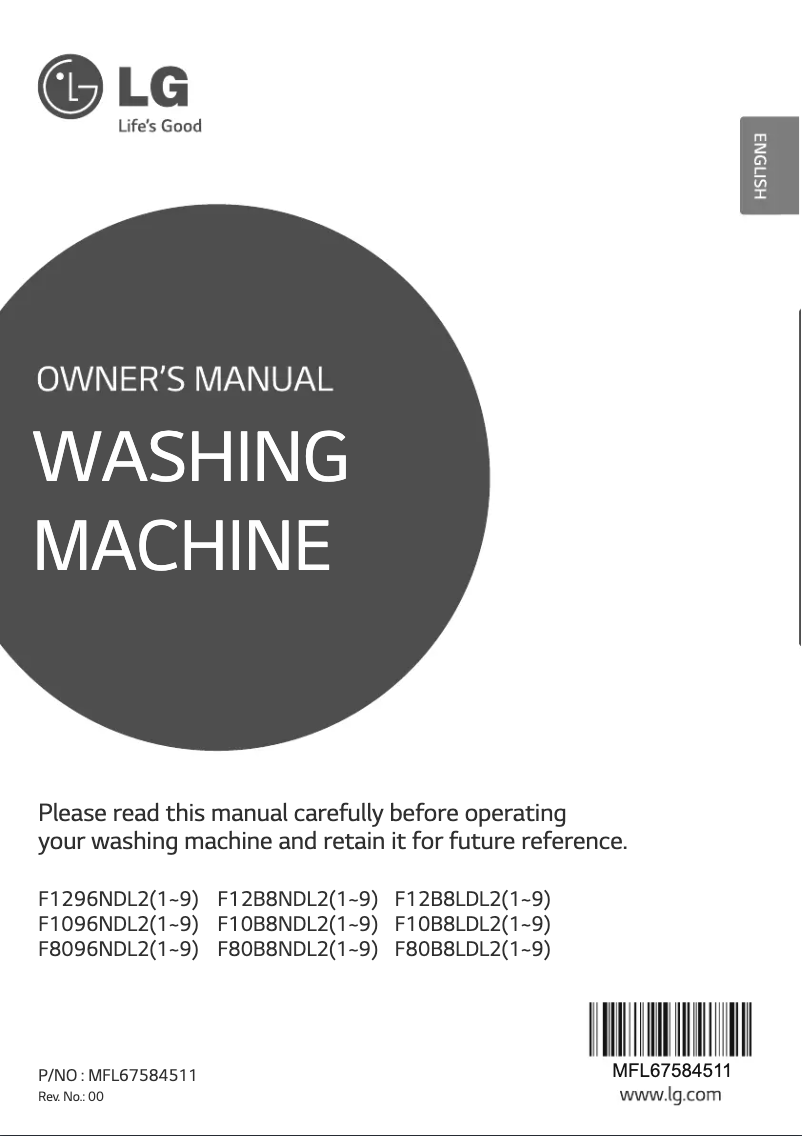 Página 1 del manual Manual de usuario LG F10B8LDL21