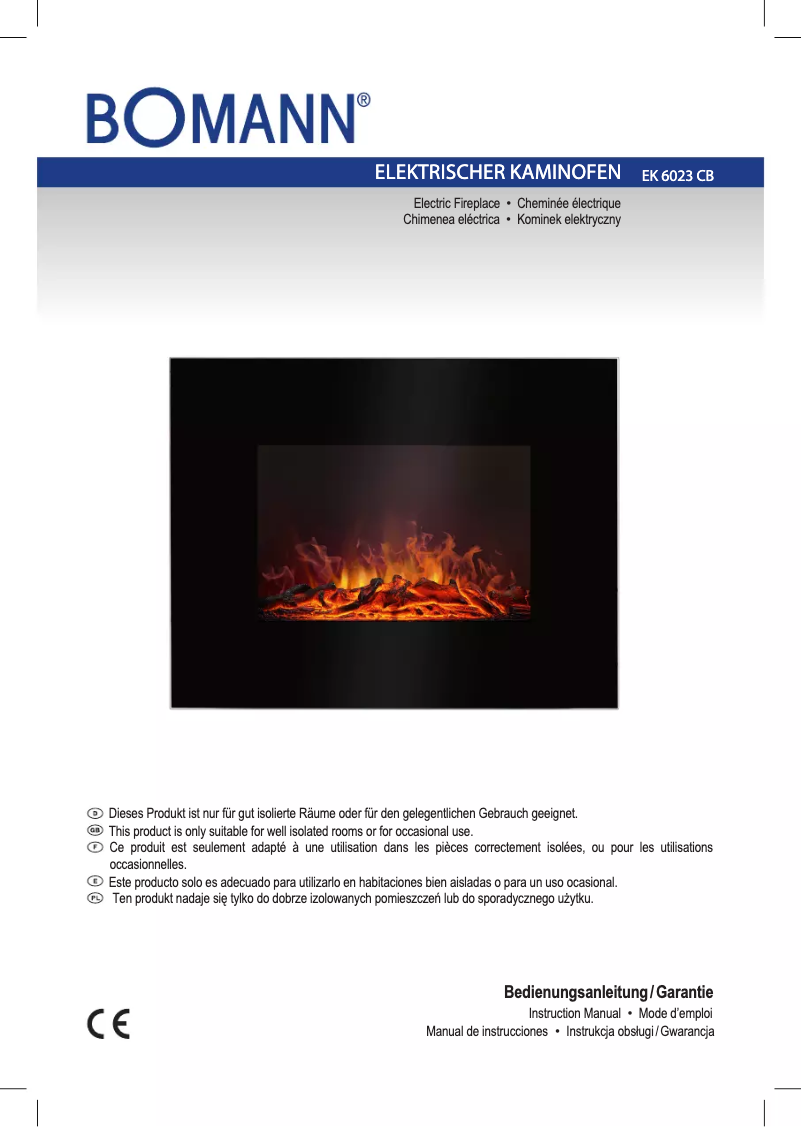 Página 1 del manual Manual de usuario Bomann EK 6023 CB