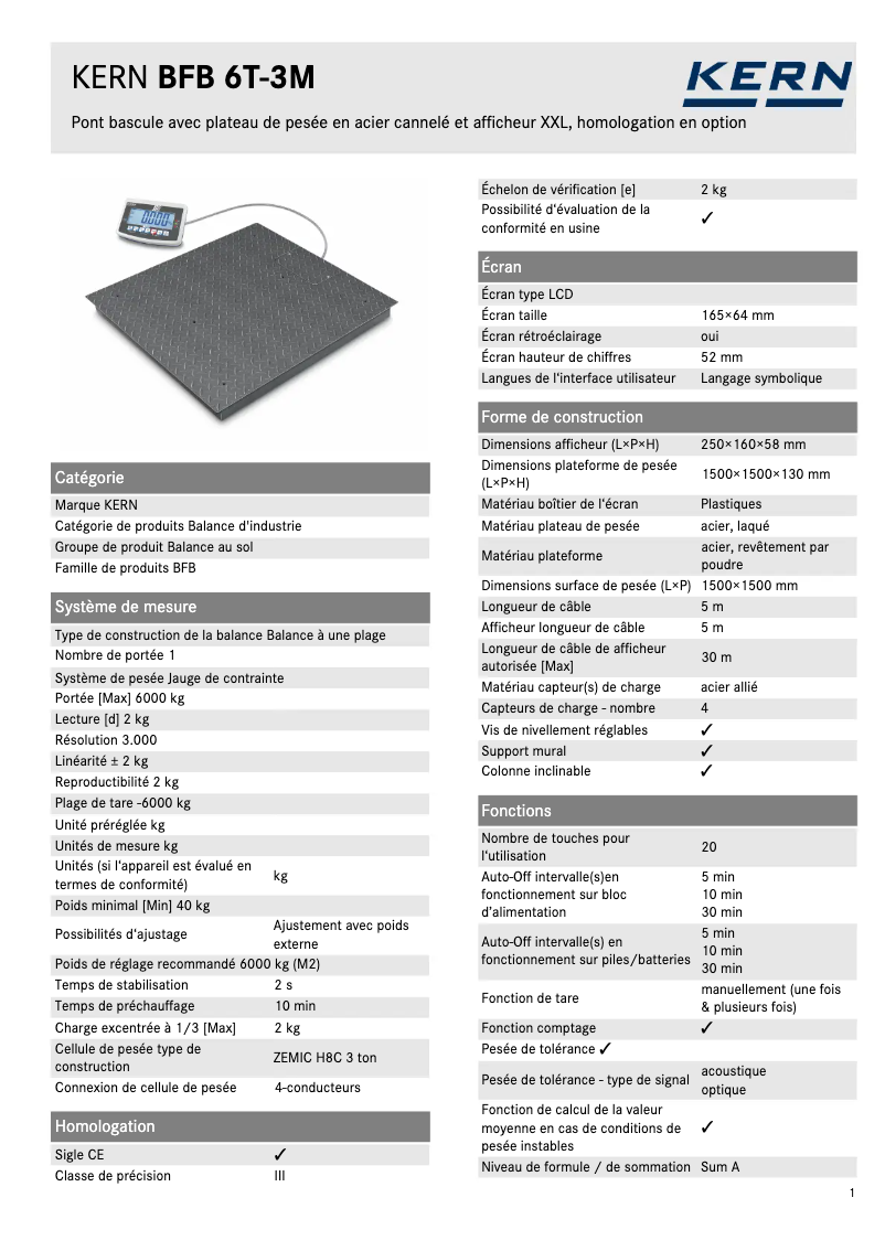 Imagen de la primera página del manual del dispositivo BFB 6T-3AM