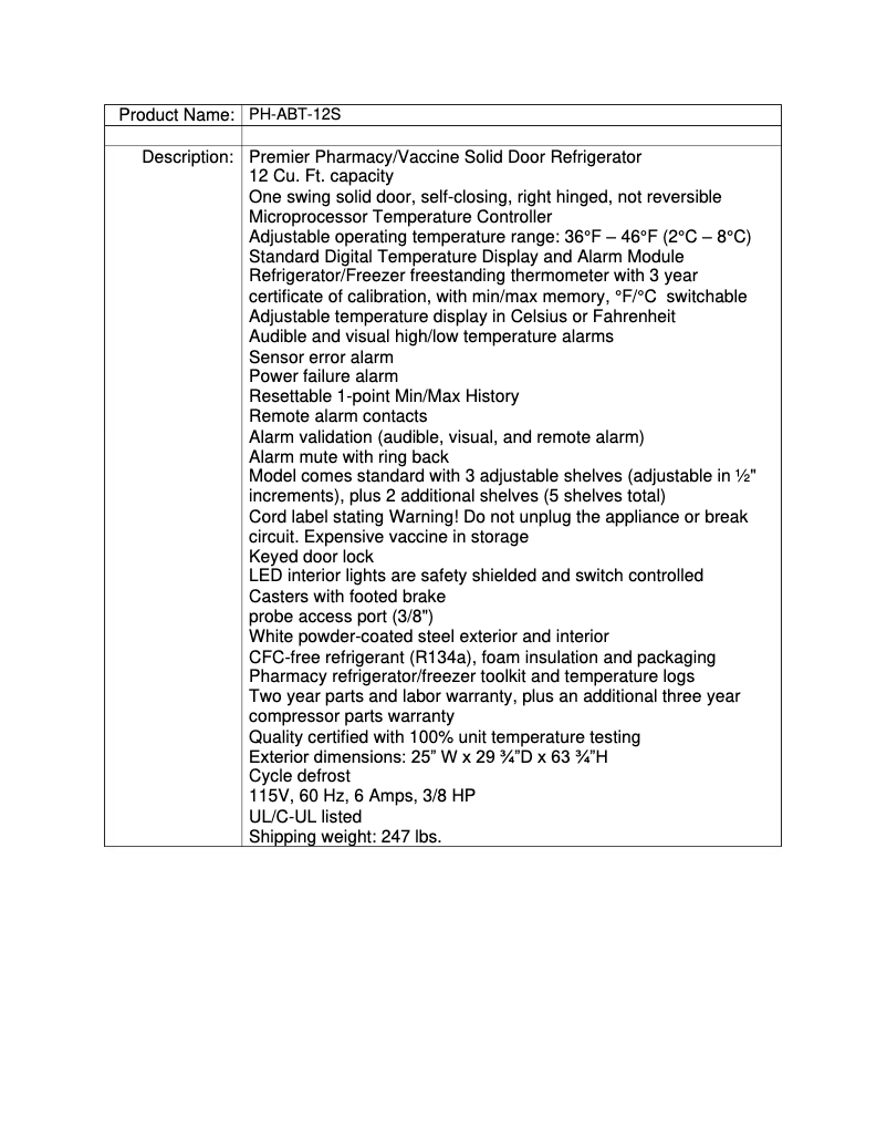 Página nº 1 - Manual de usuario American BioTech Supply PH-ABT-12S