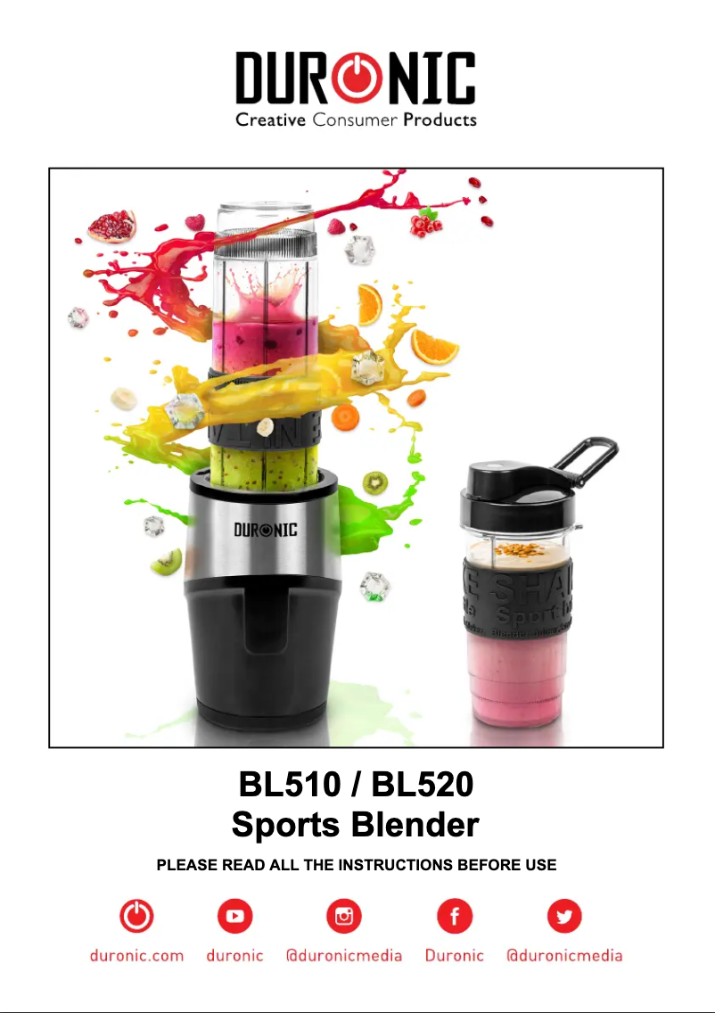 Imagen de la primera página del manual del dispositivo BL510