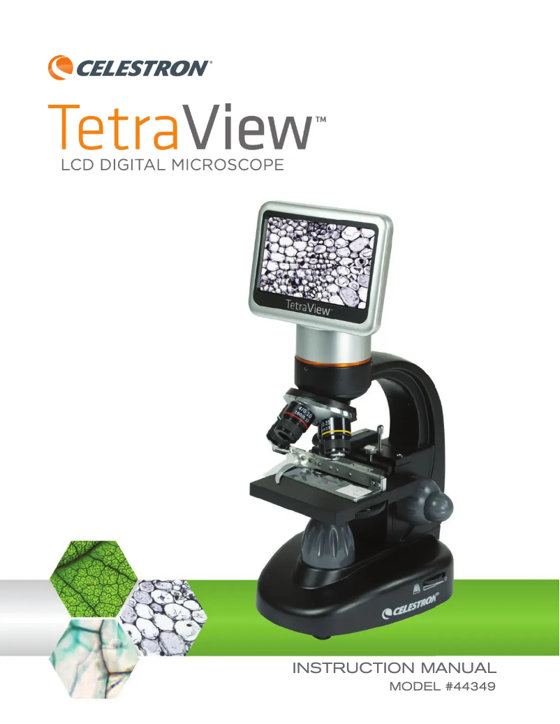 Imagen de la primera página del manual del dispositivo TetraView 44347