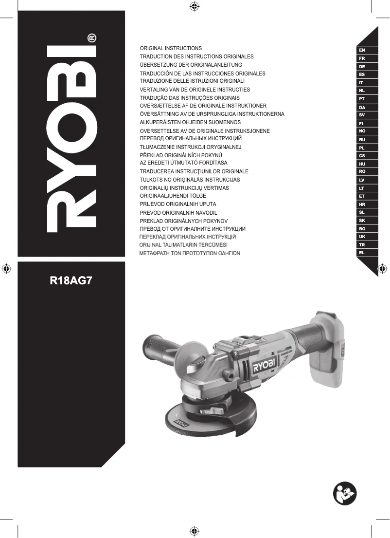 Página nº 1 - Manual de usuario RYOBI R18CK2BL