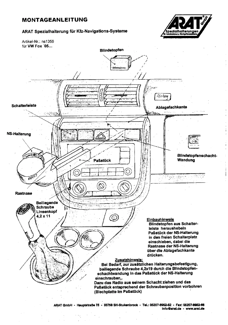 Imagen de la primera página del manual del dispositivo NS1356