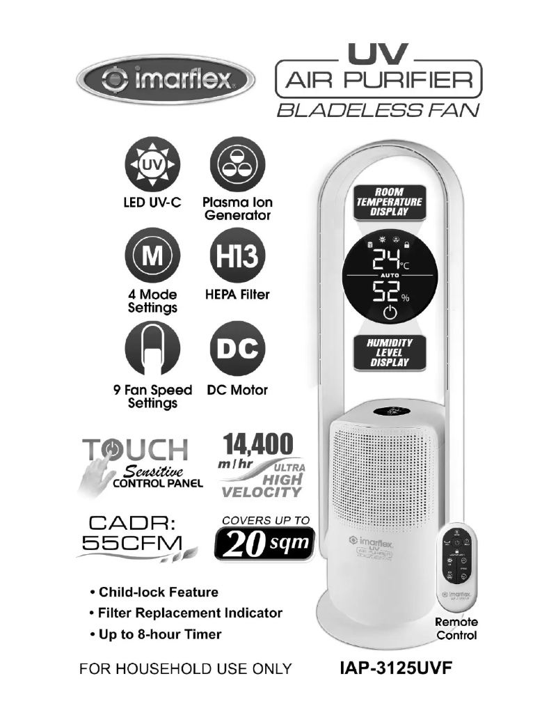 Imagen de la primera página del manual del dispositivo IAP-3125UVF