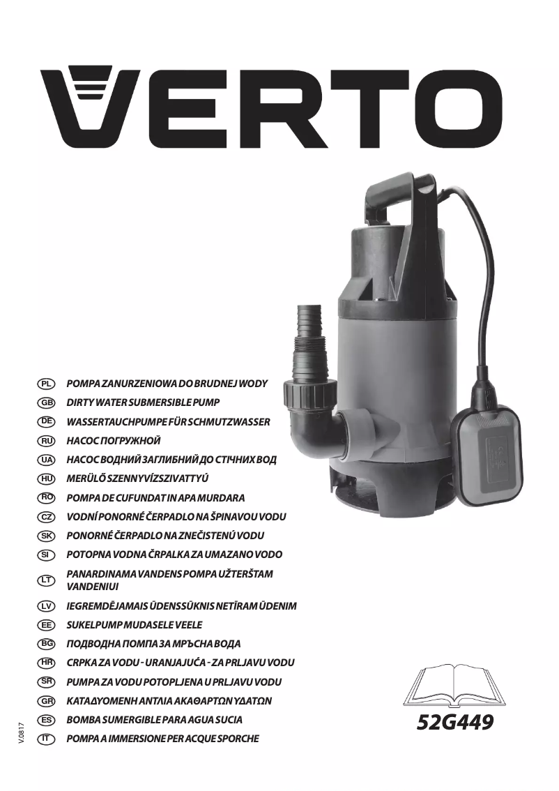 Imagen de la primera página del manual del dispositivo 52G449