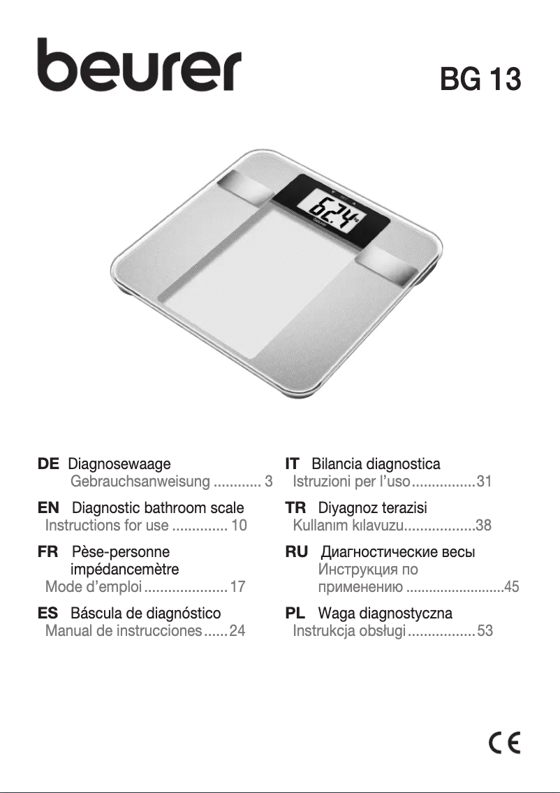 Imagen de la primera página del manual del dispositivo MG 21