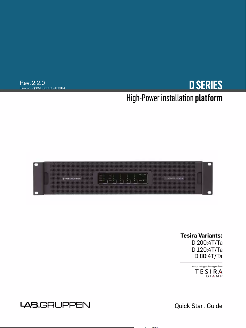 Imagen de la primera página del manual del dispositivo D 120:4Ta