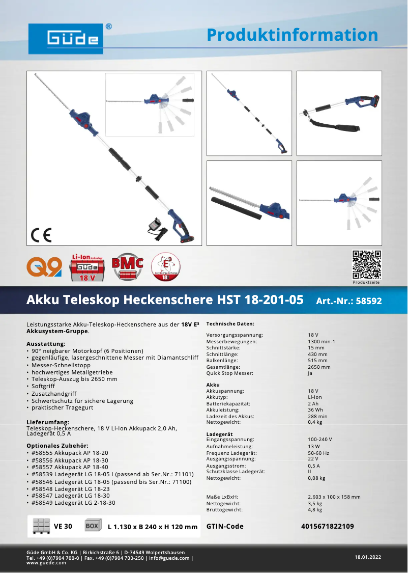 Imagen de la primera página del manual del dispositivo HST 18-201-05