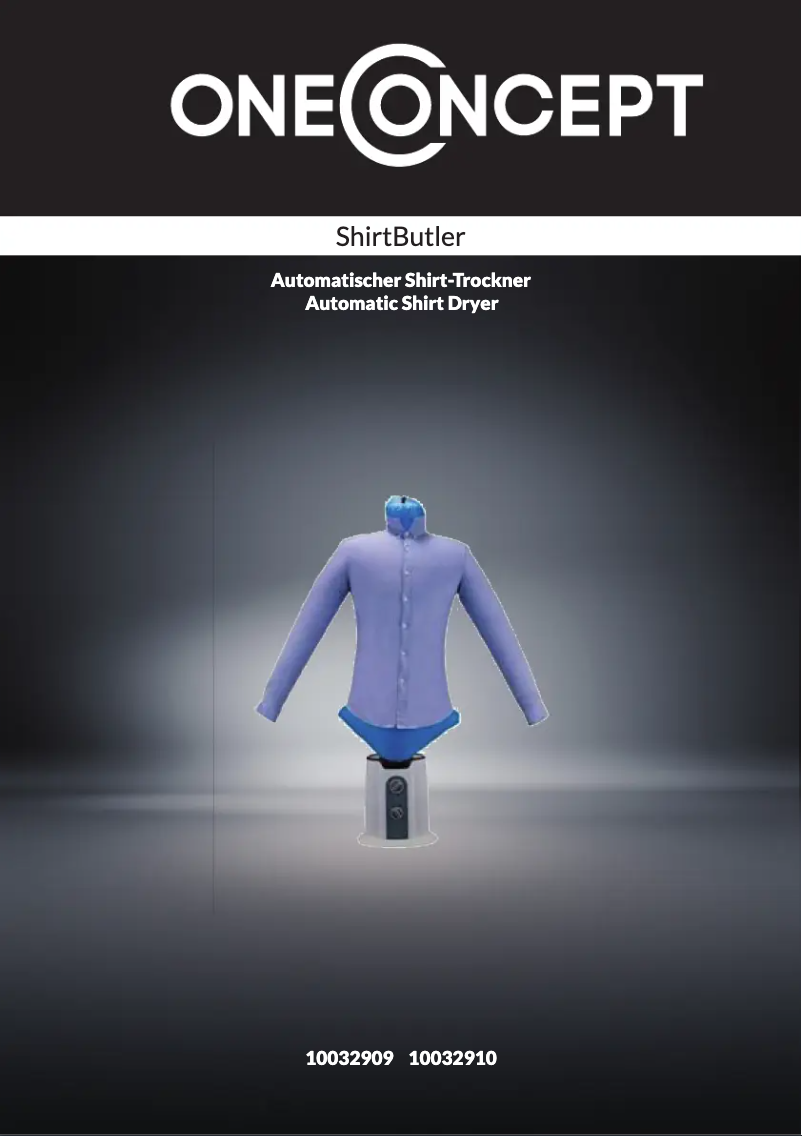 Página nº 1 - Manual de usuario OneConcept ShirtButler
