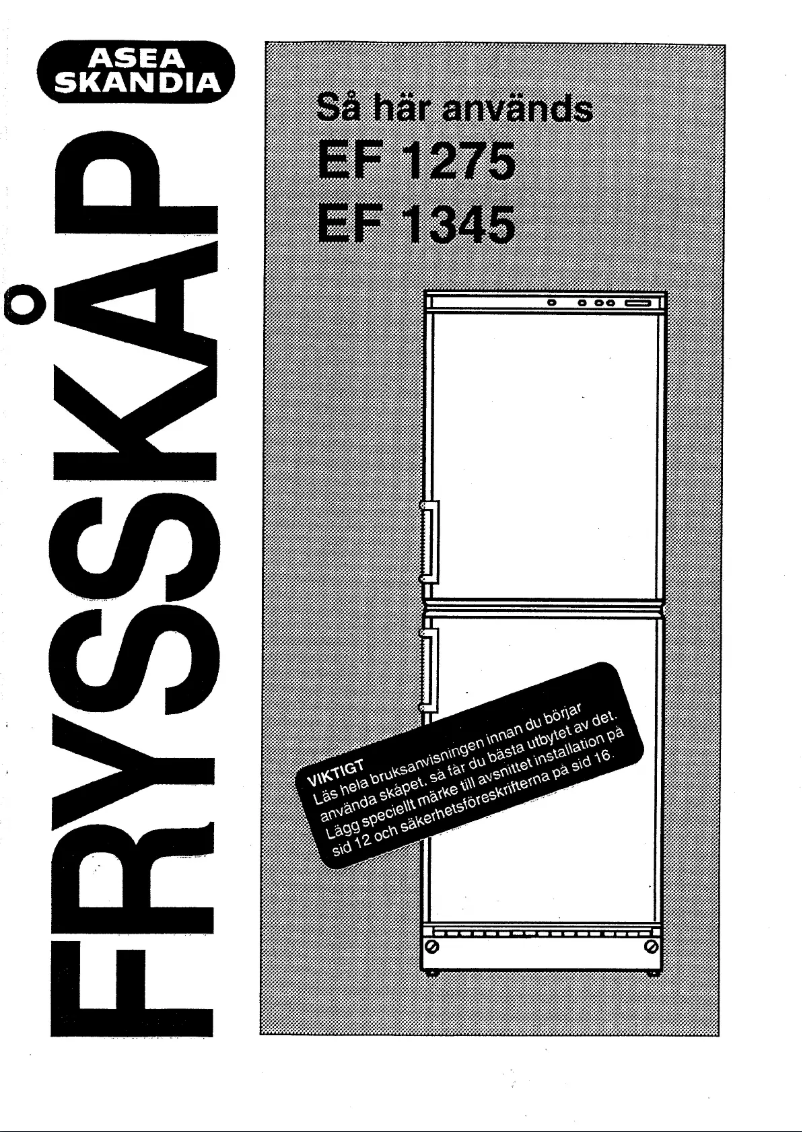 Imagen de la primera página del manual del dispositivo EF 1345