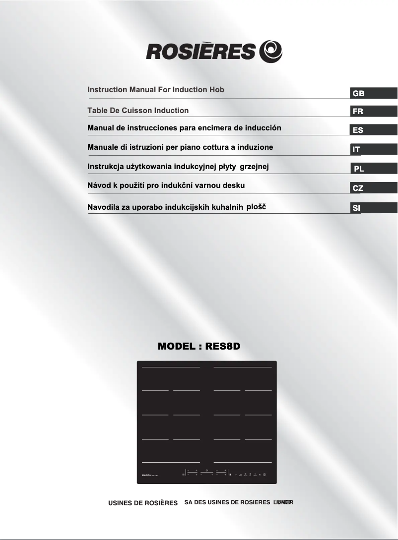 Imagen de la primera página del manual del dispositivo RES 8D