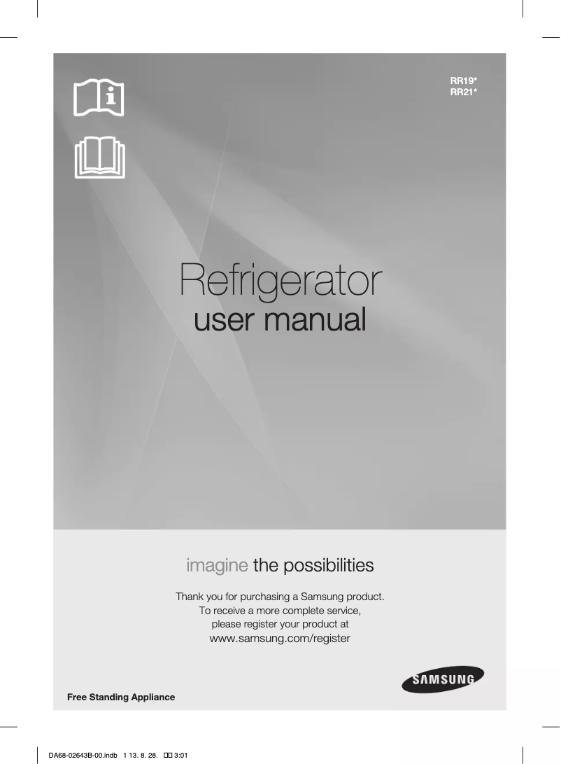 Imagen de la primera página del manual del dispositivo RR19H1648UT