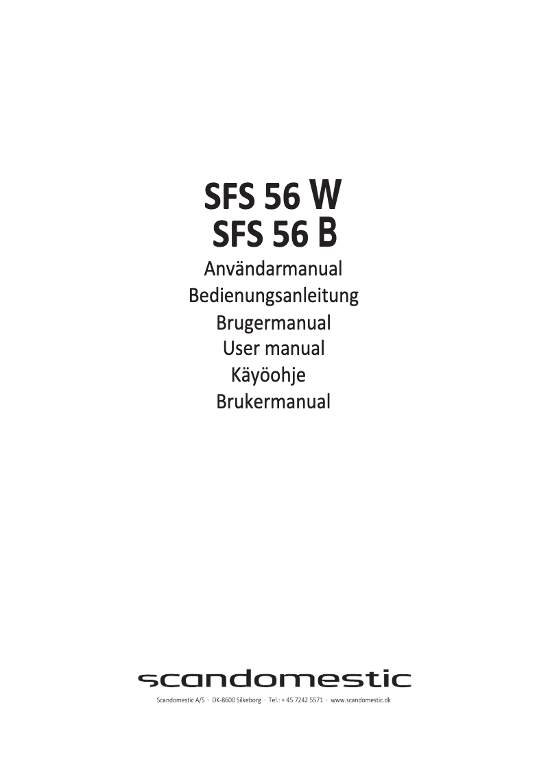 Imagen de la primera página del manual del dispositivo SFS 56 W