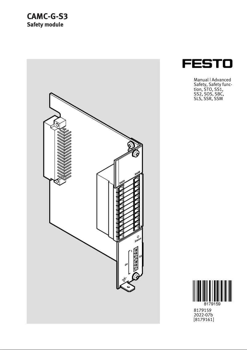Página 1 del manual Manual de usuario Festo CAMC-G-S3