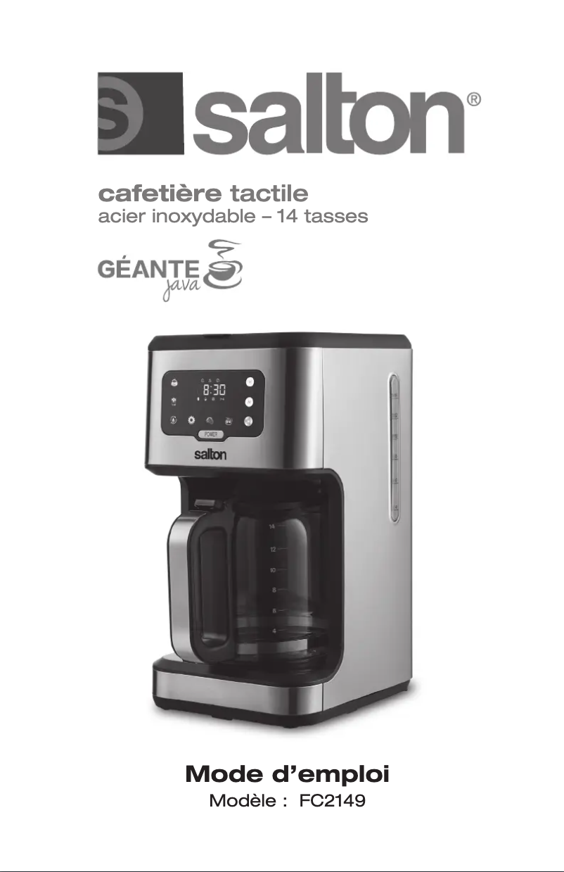 Página 1 del manual Manual de usuario Salton FC2149