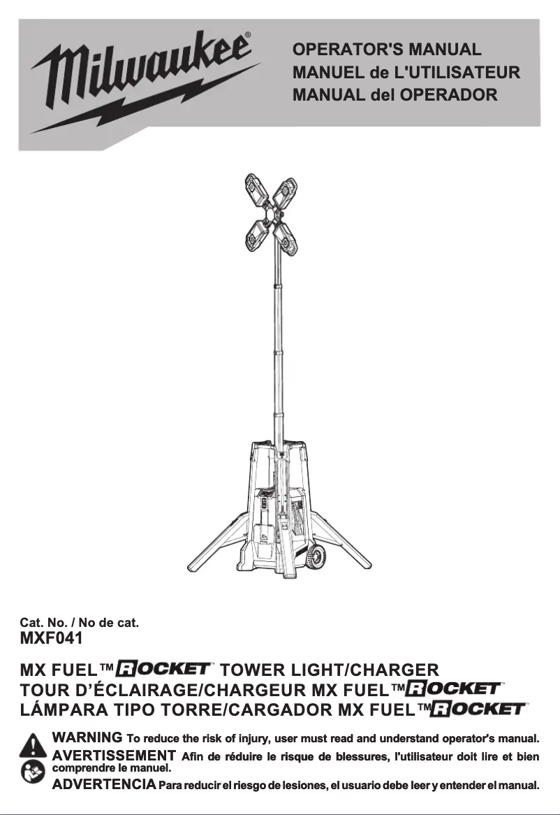 Página 1 del manual Manual de usuario Milwaukee MXF041